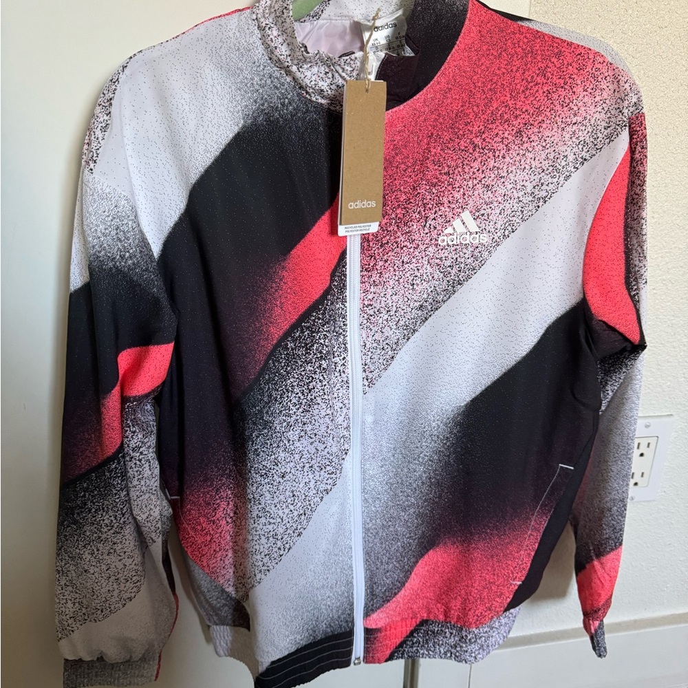 NWT Multicolor adidas windbreaker